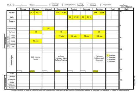 Lauftagebuch F Hren Lauftipps F R Dein Training