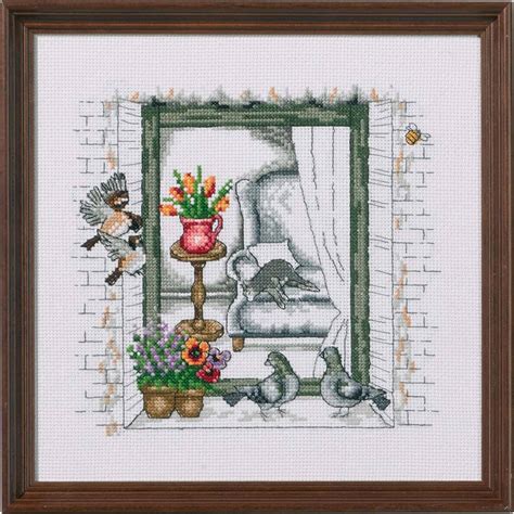 Permin Spring Window Counted Cross Stitch Kit Michaels