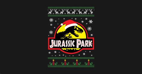 Jurassic Park Christmas Knit Jurassic Park T Shirt Teepublic