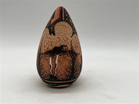 Native American Jemez Pottery Vase Joseph Fragu Etsy
