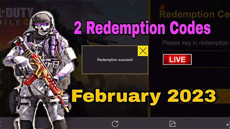 NEW 2 New Redeemption Codes In Call Of Duty Mobile February 2023