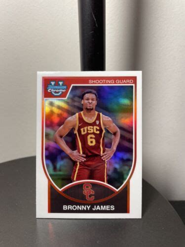 Bowman U Chrome Bronny James Throwback Usc Ebay