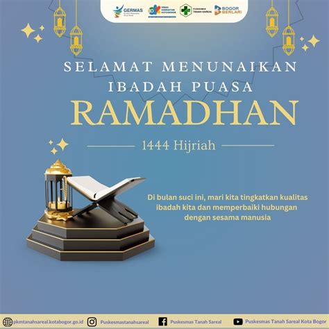 Selamat Menunaikan Ibadah Puasa Ramadhan Puskesmas Tanah Sareal