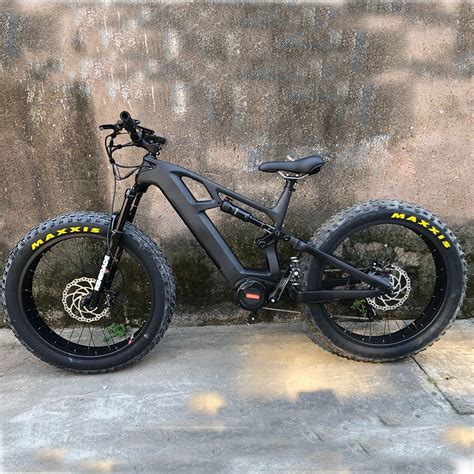 Leili Full Suspension Carbon Fibre Fat Ebike Mid Drive M