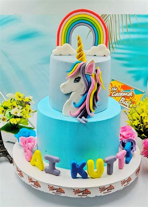 2 Tier Unicorn Cake 13