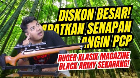 Promo Hebat Senapan Angin Big Game Pcp Ruger Klasik Magazine Black