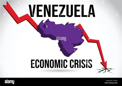 Venezuela Map Financial Crisis Economic Collapse Market Crash Global