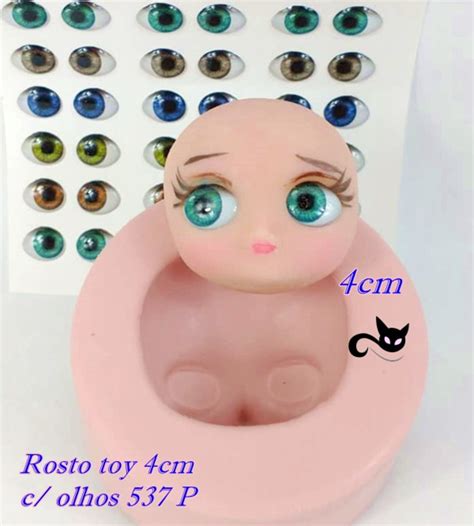 Molde Silicone Kit Rosto Toy Cm P Olhos Res P Elo