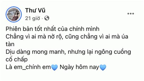 Thư Vũ hot girl Về nhà đi con tái xuất tươi rói chăm chỉ đăng triết lý sống sau thời gian