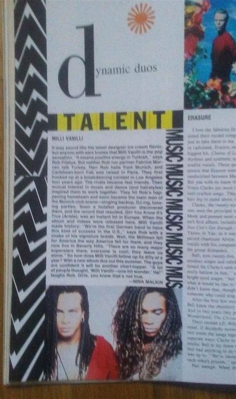 Milli Vanilli Seventeen Magazine February Red Hot Looks Issue