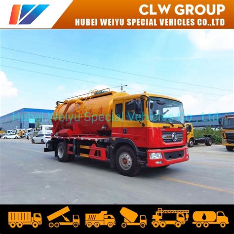 X Dongfeng D Duolicar Liters Cbm M Vacuum Sewage Suction