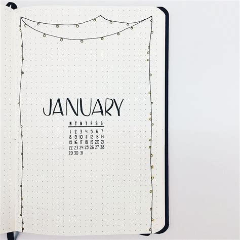 Mi January Cover Mi Portada De Enero Bujo Bulletjournal