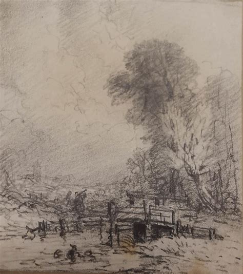 Circle Of John Constable 1776 1833 Collection Four Pencil Sketches