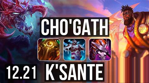 CHO GATH Vs K SANTE TOP 1 8M Mastery 600 Games 7 2 6 EUW