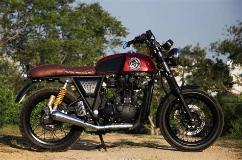 Modified Royal Enfield Continental Gt Cafe Racer By Eimor Customs Royal Enfield India Custom