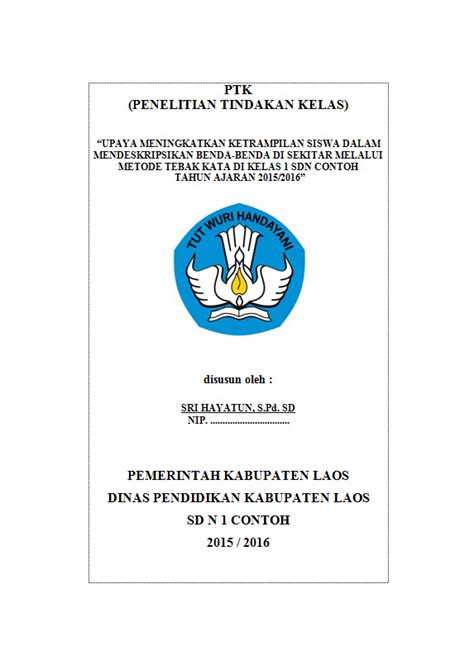 Contoh Proposal Penelitian Tindakan Kelas Viral Update