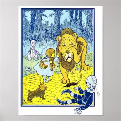 Vintage Wizard of Oz Illustration Poster | Zazzle