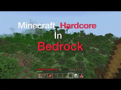 Minecraft Hardcore In Bedrock Youtube