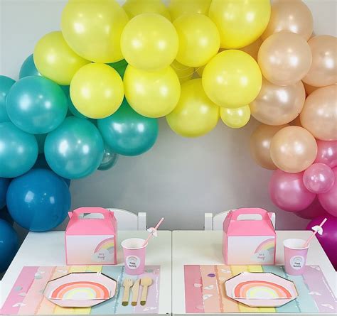 Pastel Balloon Garland Rainbow Balloon Garland Diy Balloon Etsy