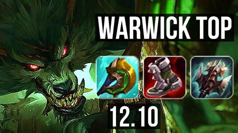 WARWICK Vs IRELIA TOP Rank 2 Warwick 6 Solo Kills KR Challenger