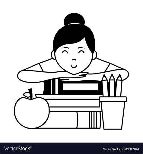 Teachers Day Clipart Black And White