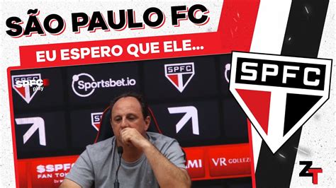 VIRAM ISSO VEJA O QUE O ROGÉRIO CENI FALOU SOBRE O LUAN NA COLETIVA