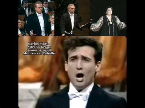 Carlos Marín y sus Maestros Jaume Aragall, Alfredo Kraus, Diva Montserrat Caballé. Casta Diva ...