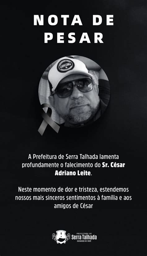 Márcia emite nota de pesar pela morte de César Leite e cita assessor