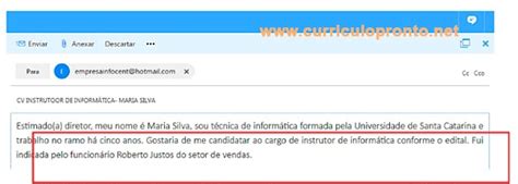 Como Enviar Curr Culo Por Email Usando O Outlook