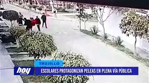 Escolares Protagonizan Peleas En Plena Vía Pública Youtube