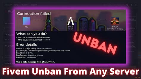 How To Unban From Fivem Server Without Spoofer In A Few Minutes