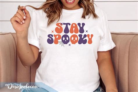 Stay Spooky Retro Wavy Sublimation Svg Graphic By Craft World