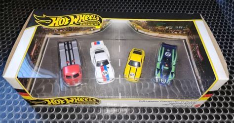 HOT WHEELS Premium Diorama Porsche R LH T Pick Up Transporteur EUR