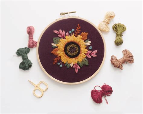 Sunflower Embroidery Patterns