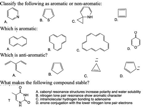 Non Aromatic Compounds