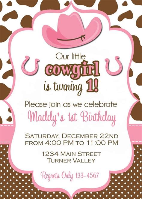 Cowgirl Invitation Cowgirl Party Invite Fiesta Vaquera Invitaciones De Fiesta Fiestas De