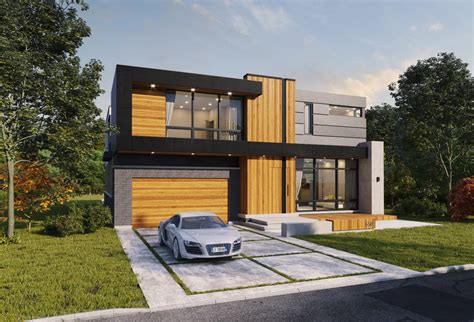 Modern House In Canada Polycount