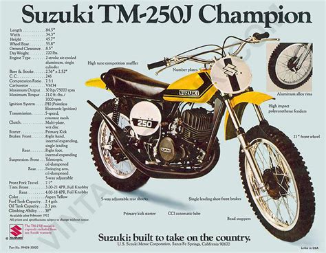 1972 Suzuki Tm250j Vintage Suzuki