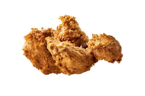 Fresh Piece Of Crispy Fried Chicken Fast Food Stock Illustration