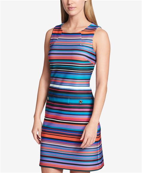 Tommy Hilfiger Striped Sheath Dress Macys