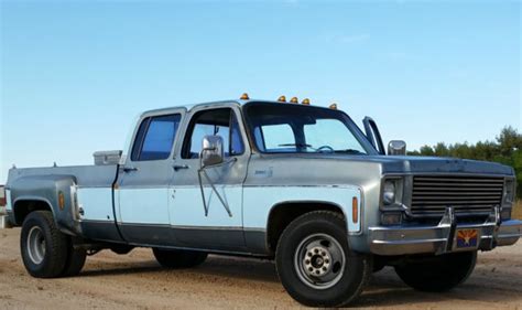 2 Owner 1976 Silverado Dually Crew Cab C30 Bigblock 454 Th400 Camper Special 3 3 For Sale In