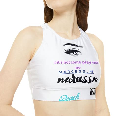 High Neck Crop Bikini Top AOP Etsy