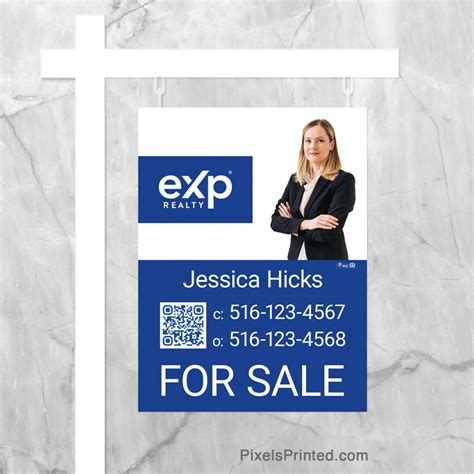 Printed Exp Realty For Sale Sign Panel Realtor Open House Sign Panel