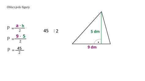 Oblicz pole figury Pole trójkąta YouTube