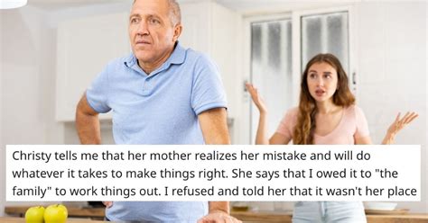 Dad Cuts Off Contact With Adult Daughter Who Defended His Cheating Ex Wife Aita Updated