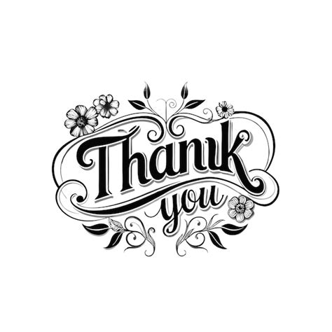 Premium Vector Thank You Text Concept