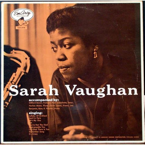 An Album Cover For Sarah Vaugh