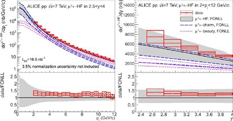 Left P T Differential Production Cross Section Of Muons From Heavy