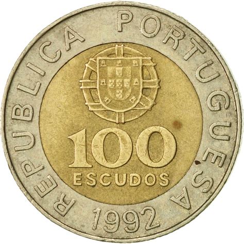 418108 Portugal 100 Escudos 1992 TTB Bi Metallic KM 645 1 TTB