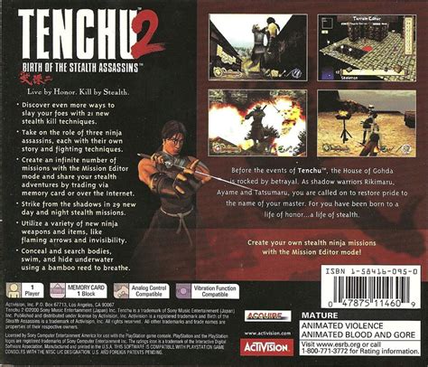 Tenchu 2 Birth Of The Stealth Assassins Cover Or Packaging Material